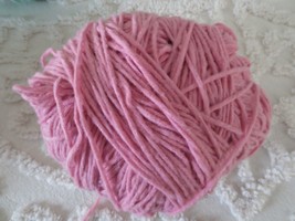 5.3 oz. Ball Loops &amp; Threads ECO-BRIGHTS Recycled Polyester PINK Bulky 5... - $4.00