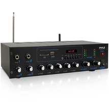 Pyle Professional Powered Amplifier &amp; Bluetooth Receiver Stereo Audio System, FM - £92.71 GBP