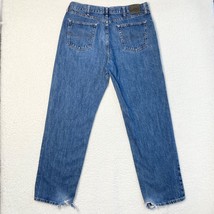 Lee Relaxed Fit Straight Jeans Mens 38 Baggy Stretch Denim Pants 38x34 - $7.90