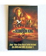 2002 Scorpion King Feat The Rock Johnson DVD/VHS Video Release Promo Pin... - $9.95