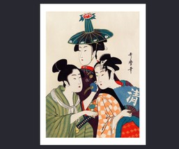 Japanese Traditional Dress Home Decor Art Poster Print 18 x 24 in - £19.39 GBP