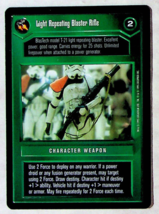 Light Repeating Blaster Rifle CCG Card - Star Wars Premier Set - Decipher - 1995 - £3.11 GBP