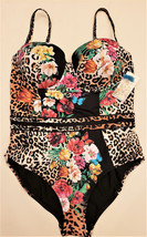 Johnny Was Swimsuit Sz-XXL Multicolor Floral/Butterflies Print - £126.01 GBP