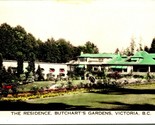 Vtg Carte Postale Cppr The Résidence Butchart Jardins Victoria BC Neuf G... - $5.08