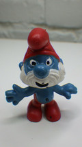 VTG Vintage 1969 Peyo Schleich Papa Smurf PVC Toy Figure smurfs - £9.56 GBP