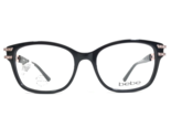 Bebe Eyeglasses Frames BB5172 001 JET Black Square Swarovski Crystals 52... - $65.29