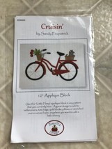 Cruisin’  Pattern  by Sandy Fitzpatrick Hissyfitz Designs 12” Applique B... - $17.19