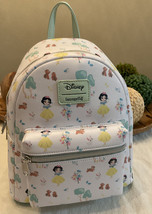 Loungefly Disney Snow White Mini Backpack Princess Forest Friends Bag - $49.49