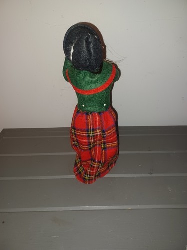 Byers Choice Woman Shopper in Plaid with Cookies and Candy canes Item image 3