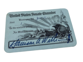 Visitor&#39;s Pass United States Senate Chamber 91st Congress 2D Session 197... - $223.58 MXN