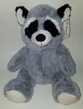 NWT Kellytoy Raccoon Plush Stuffed Animal Toy Gray White Black 2018 Sugar Loaf - £19.53 GBP