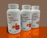 3x Acetyl L Carnitine Positive Mood Balance GNC 500mg 60 Capsules Ea EXP... - $34.29