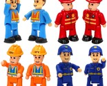 8-Set People Figures For Kids - Community Helpers - Police, Fireman, Con... - $35.99