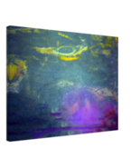 The Deep by John - 18 x 24&quot; Quality Stretched Canvas Evocative Vibrant A... - £68.36 GBP