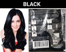 Black Herbal Hair Dye SHAMPOO-DYE-GRAY Hair Permanent Color In Minutes - £11.00 GBP+