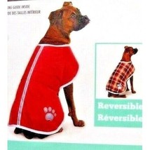 Be Good Dog NorEaster Waterproof Coat Red Reversible Size M Reflective Trim NWT - $25.21