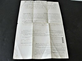 1882 Handwritten Fill out “Mortgage Deed” Ohio Signed Legal Document wit... - £18.13 GBP