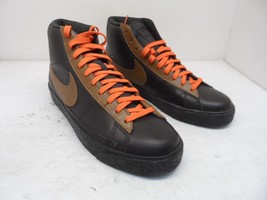 Nike Men&#39;s Blazer Hi Premium 312457 021 Basketball Shoe British Tan/Orange 10.5M - £86.15 GBP