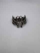 Vintage Brevette SGDG Metal Hair Clip Barrette Silver Color BUTTERFLY - $42.00
