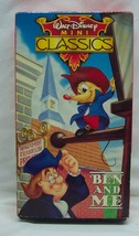 Vintage Walt Disney Cartoon Mini Classics BEN and ME VHS VIDEO 1991 Ben Franklin - £11.73 GBP