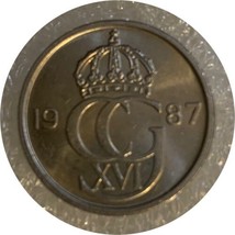 1987 sweden 10 ore VF + - $1.44