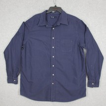 Cremieux Classics Men&#39;s Button Up Shirt Long Sleeve Blue Size 2XT - $13.07