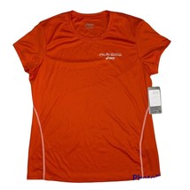 Asics Orange NYC Marathon Short Sleeve Shirt WR1021M-1501 Womens Large NWT - £9.43 GBP