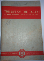 The Life Of The Party By Fred Menaker &amp; Franklin Folsom 1934 - £5.49 GBP