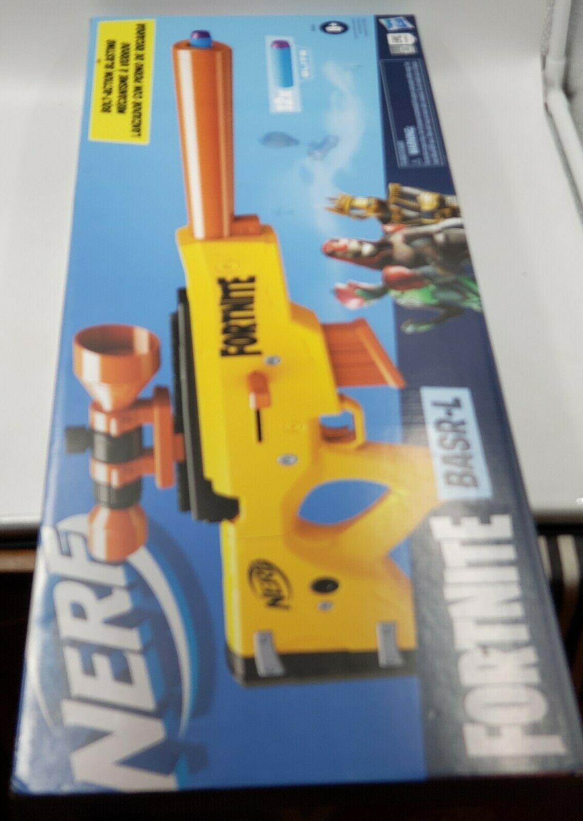NERF Fortnite BASRL Bolt Action, Clip Fed Blaster, Removable Scope Gun