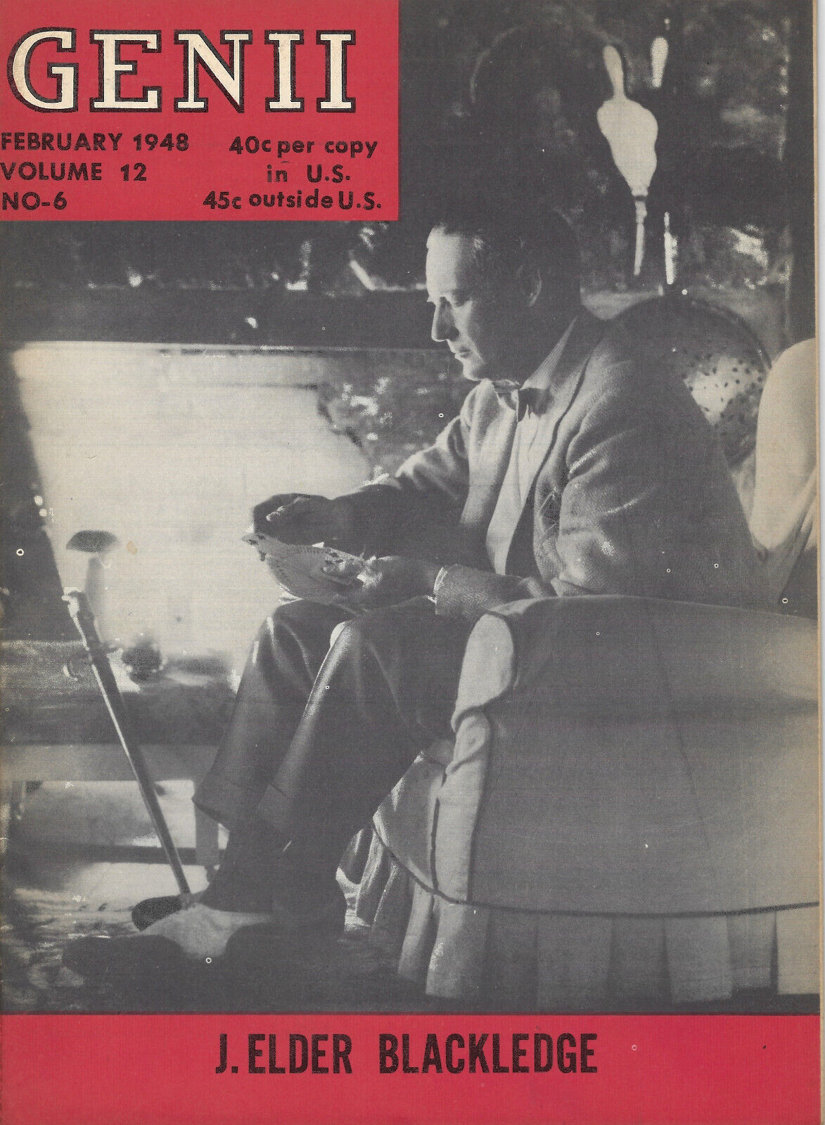 Genii The Conjurors&#39; Magazine February 1948 Vol. 12 No. 6 - $9.75