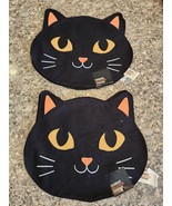 Halloween Cat Placemats Fall Decor New 100% Cotton Face Cute! Great For ... - £11.27 GBP