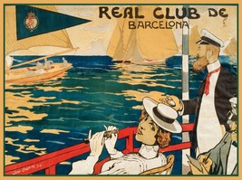 9763.Decoration Poster.Home room interior.Real Club of Barcelona.Sailing boat - £12.90 GBP+