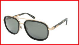 ZILLI Sunglasses Titanium Acetate Leather Polarized France Handmade ZI 65018 C01 - £688.64 GBP