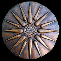 Ancient Macedonian Star Sun Royal Symbol Vergina Greek Sculpture plaque - £19.75 GBP