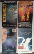 VHS Action MOVIE LOT OF 4  congo , wolf , ghost , backdraft - £4.60 GBP