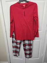 Holiday Lane Men&#39;s Medium Winterton Plaid Cotton Matching 2pc Pajamas Se... - $15.79