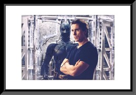 Batman Christian Bale Signed Framed Movie Photo - $350.00