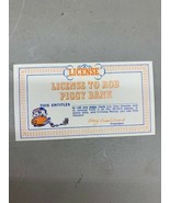 Davy Dumb Dumb License to Rob any Piggy Bank Card vintage 1970s trading ... - $243.17 MXN