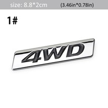 1Pcs 3D  4WD Car Side  Rear Trunk Emblem  Sticker Decals for IX25 IX35 Tucson - £73.58 GBP