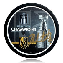 Zach Whitecloud Autographed Stanley Cup Vegas Golden Knights Hockey Puck COA IGM - £54.32 GBP