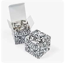 24 ct Birthday Favor boxes Wedding Candy Buffet Graduation damask Swirl ... - $4.41