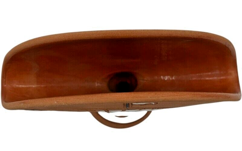 VTG Keramik Manousaki Rodos,Greece Pirate Ship Terracotta Pottery Napkin Holder Item image 2