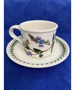 Portmeirion Drum Flat Cup &amp; Saucer Veronica Chamaedrys Susan Williams-El... - $244.42 MXN