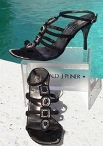 Donald Pliner Couture Suede Leather Shoe New Embellished T Strap Sandal 11 $295 - £88.25 GBP