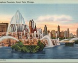 Buckingham Fountain Grant Park Chicago IL Postcard PC568 - £3.99 GBP