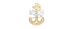 4&quot; navy rank e-7 cpo fouled anchor bumper sticker decal usa made - £21.17 GBP