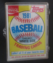 Enjoy Coca-Cola Topps 1981 Chicago White Sox set of 11 Trading Cards - £3.11 GBP