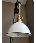 White Porcelain Enamel Shade: 7&quot; Industrial Dome, 2-1/4&quot; fitter, Metal L... - €22,77 EUR