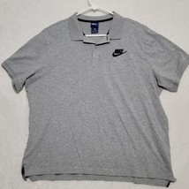 Vintage Nike Men&#39;s Polo Shirt Size XL Gray Short Sleeve Casual Golf - £18.88 GBP