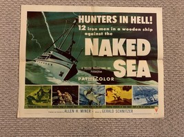 Naked Sea 1955, Documentary Original Vintage One Sheet Movie Poster  - £38.91 GBP